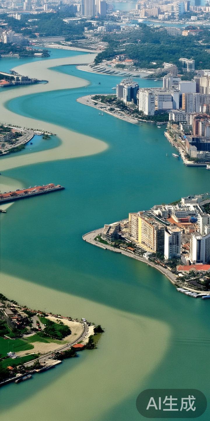 澳门的地理格局以海岸线为主，河流主要由一些人工与自